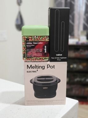 Wakse Melting Pot Electric Wax Warmer - Watermelon Wax Beans/Applicators